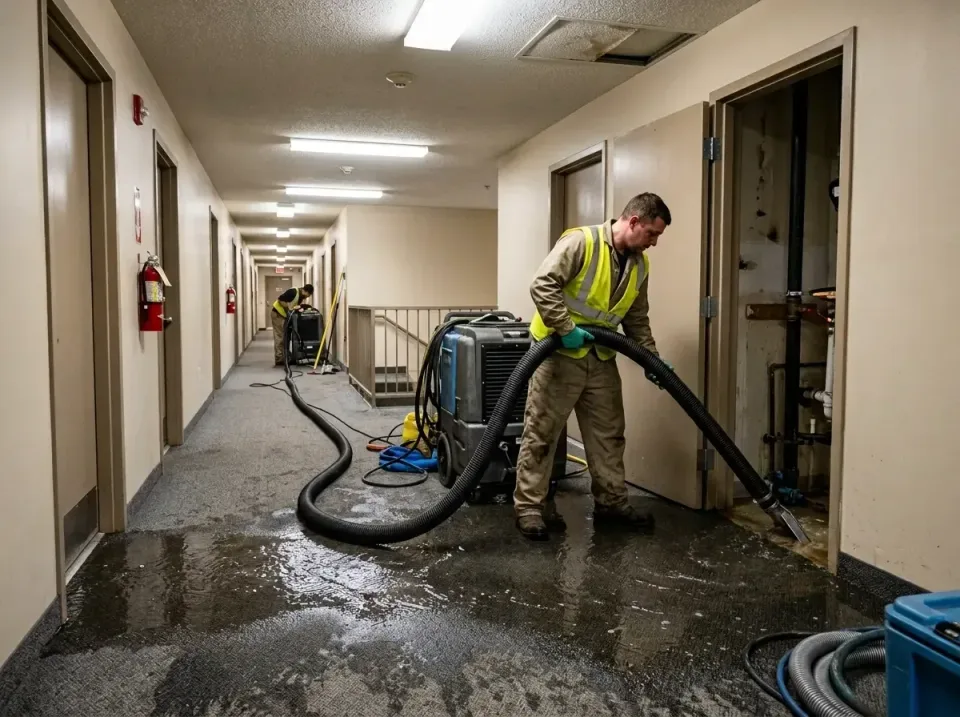 multi-unit-apartment-hallway-f-005 — frequently asked questions, Emergency Burst Pipe Water Extraction & Removal in Coralvil…